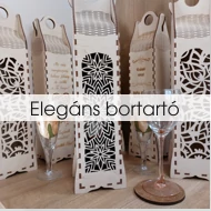 Elegáns álló bortartók
