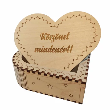 Köszönet mindenért szívdobozka