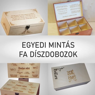 Egyedi mintás díszdoboz - Személyre szabott ajándék