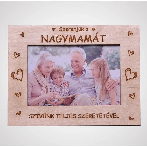 Gravírozott képkeret (különböző felirattal)