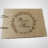 Kép 1/2 - Gravírozott fa esküvői vendégkönyv/emlékkönyv (lapozható, gyűrűs)